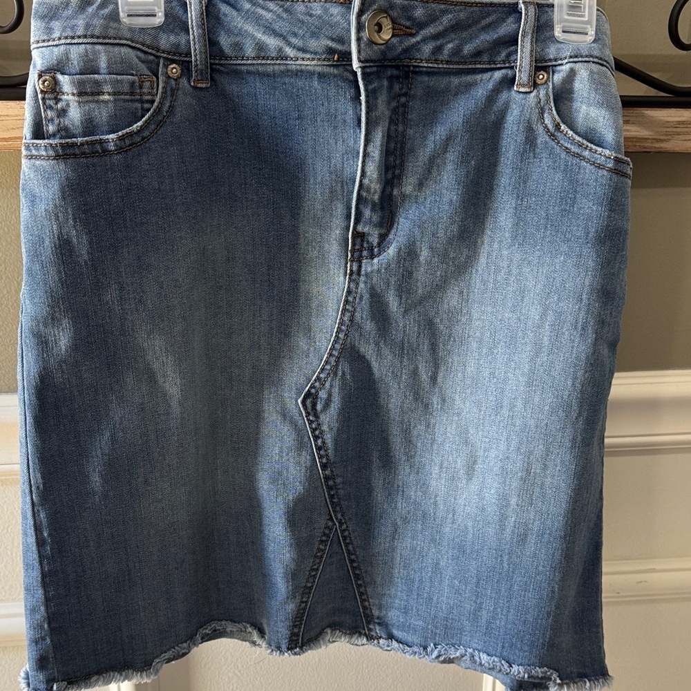 Casual Blue Denim Mini Skirt 8